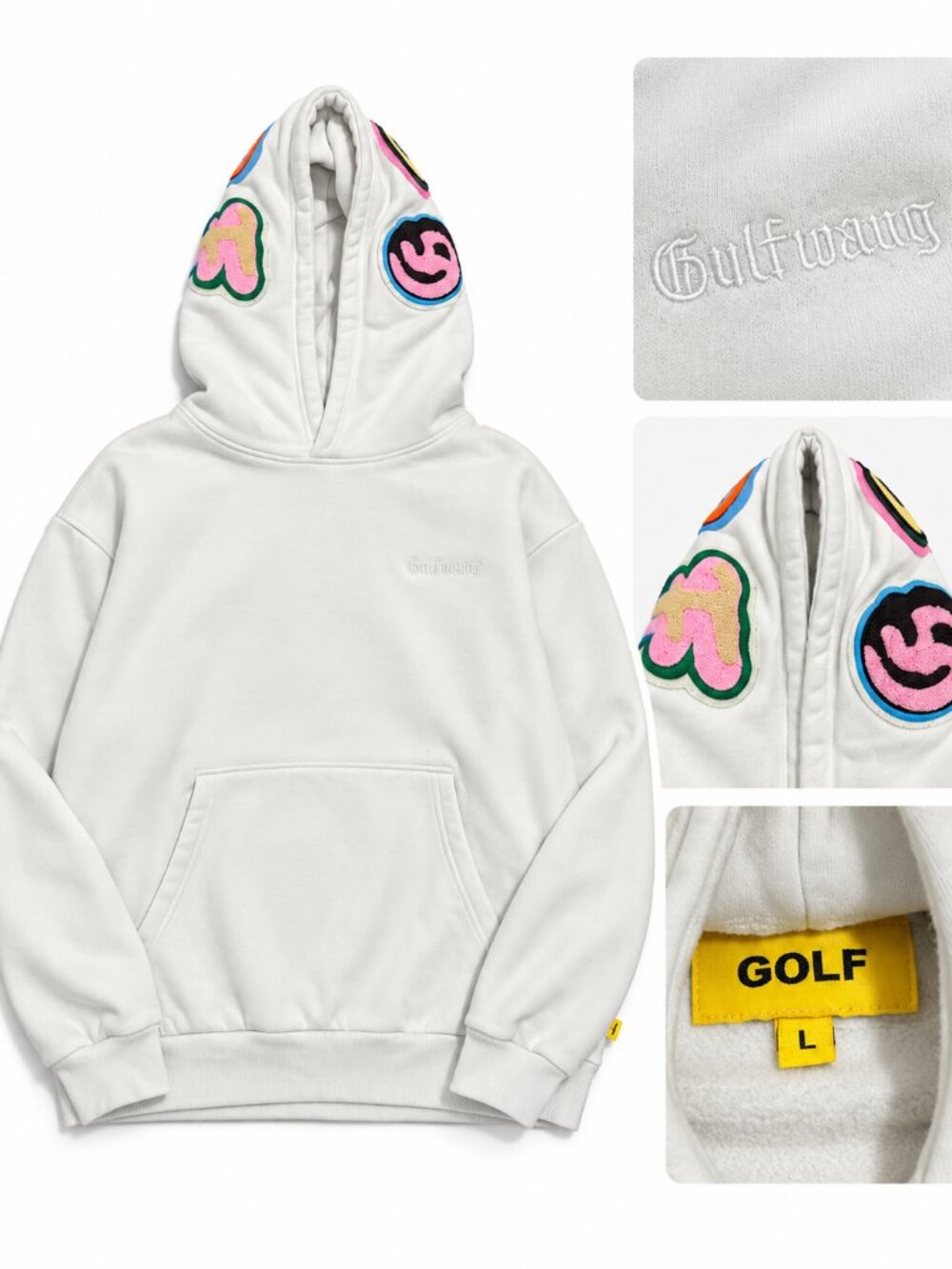 Golf Wang White Patch Hoodie